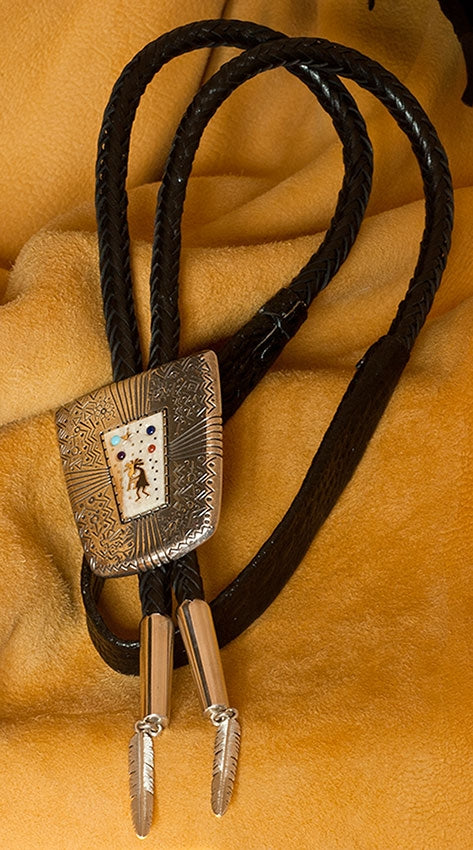 Kokopelli Bolo Tie by Boyd Tsosie